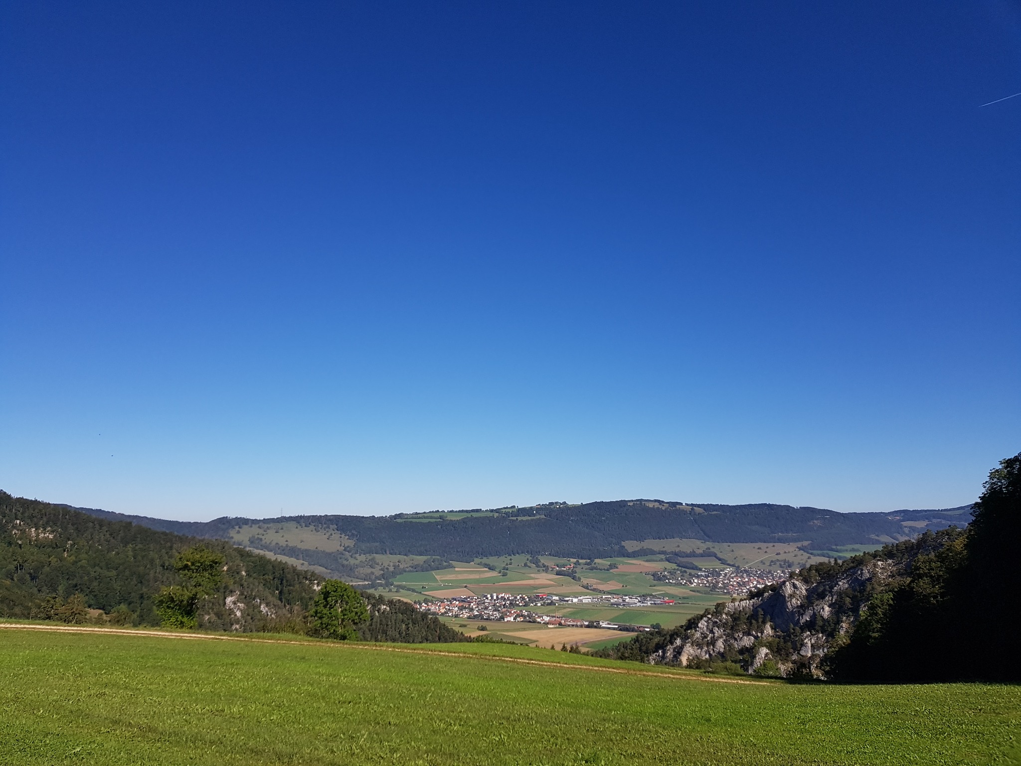 Blick über die Jurahügel